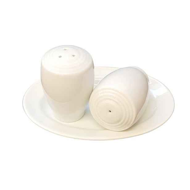 slánka+pepř. 2-dílná, tácek, THUN čes.porcelán