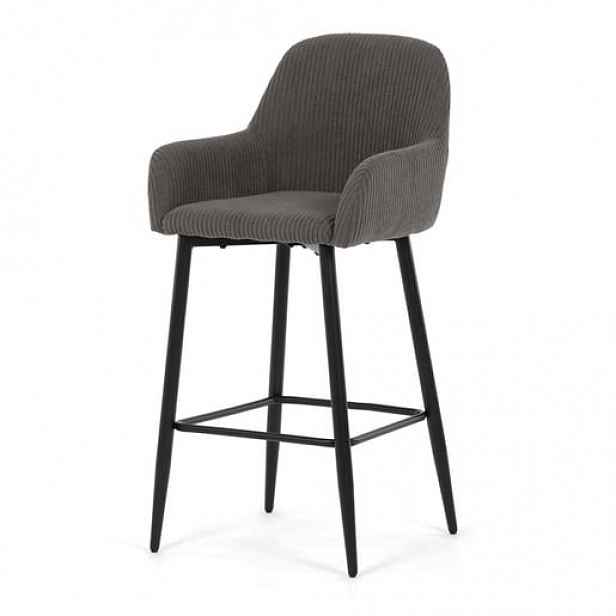 Barová židle Autronic šedá látka AUB-V4009 GREY6