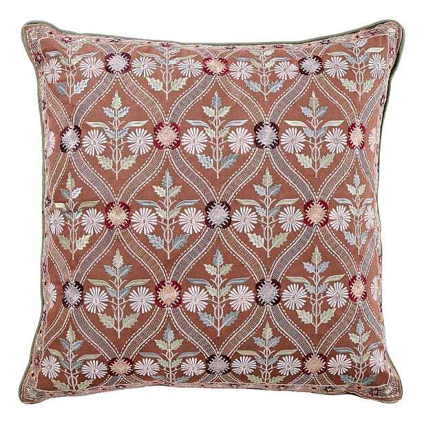 BOHEMIAN Polštář orientální vzor 50 x 50 cm - hnědá