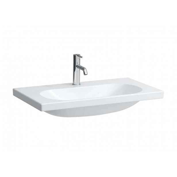 Laufen Lua - Umyvadlo 80x46 cm, bez přepadu, otvor pro baterii, bílá H8160870001561
