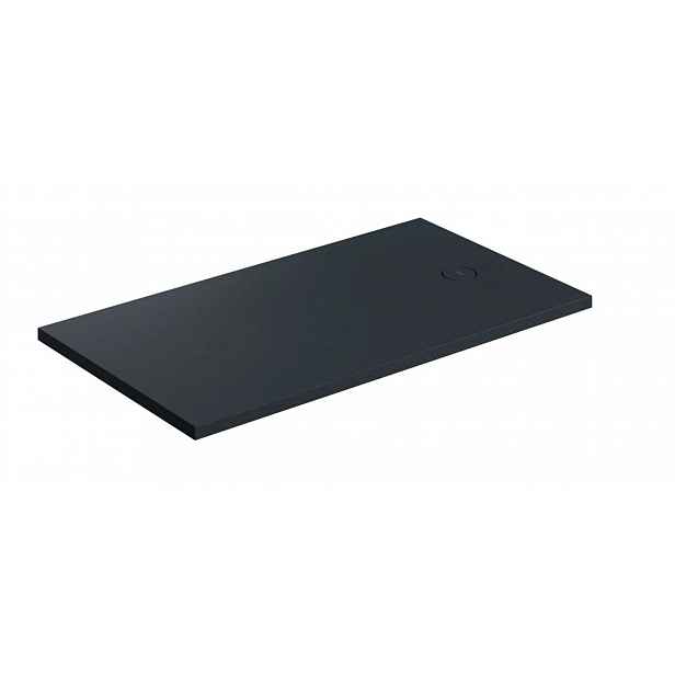 OMNIRES Aquarock M+ - Sprchová vanička 80x160 cm, matná černá AQUAROCK80-160BLV