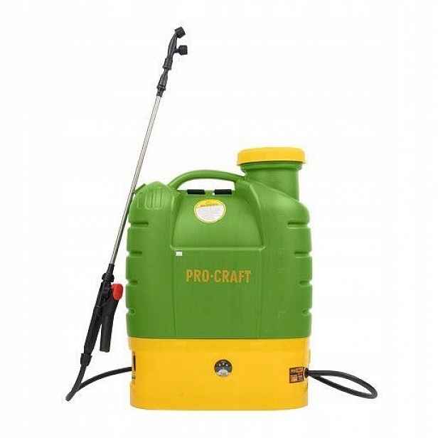 Procraft AS-16 aku postřikovač 16l, 12V/8Ah, průtok max.3,1l/min., přísluše