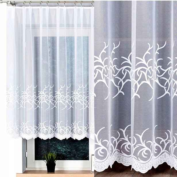 Záclona Bakaro 500x130 cm rovná (hotová) s lemováním