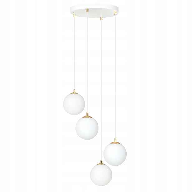 Závěsná lampa Emibig 4xE14 10W Royal 4 bílá