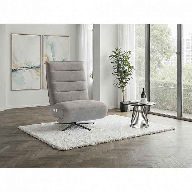Sit & More RELAXAČNÍ KŘESLO, textil, šedá