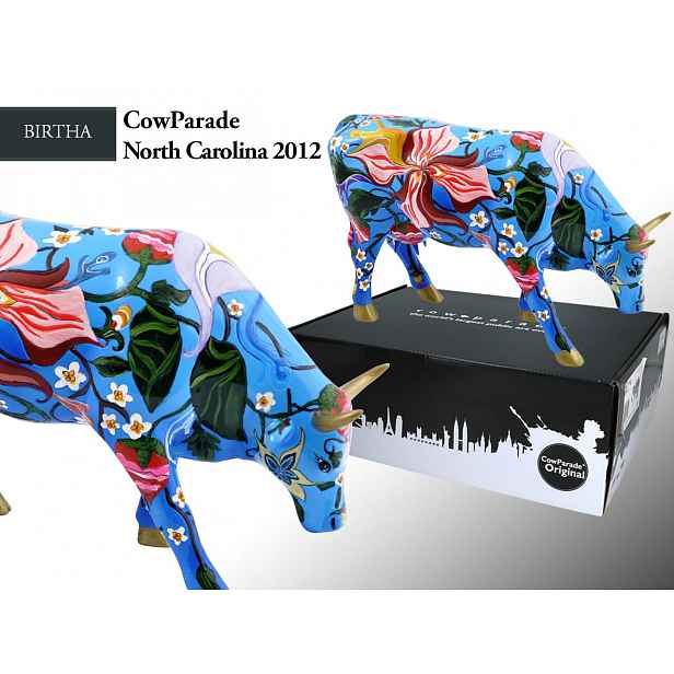CowParade North Carolina 2012, Birtha, autor: Andria Linn.