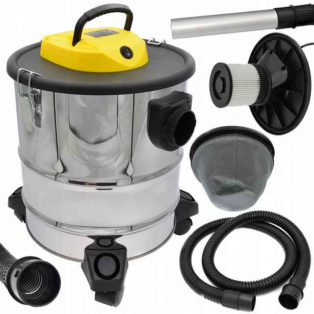 Elektrický Vysavač na popel na kolečkách 20L 1600W praktický Geko Profi