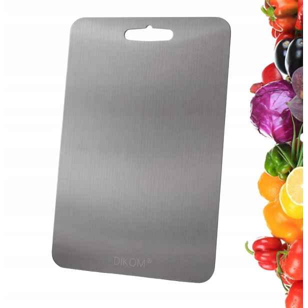 Krájecí Prkénko Z Nerezové Oceli 1,45 kg Dikom 46X30 cm Premium 1,5 mm