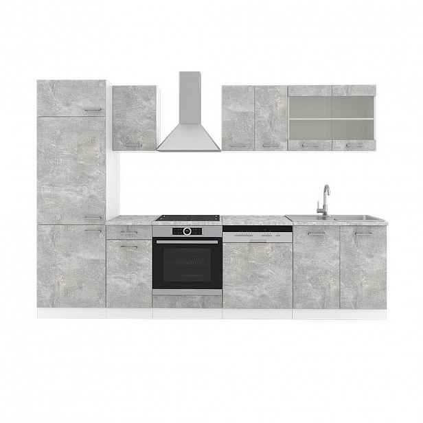 Vicco KUCHYŇSKÝ KOUT R-Line Beton 300 cm bez pracovní desky