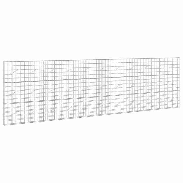 vidaXL Gabion s drátem 5 mm a síťkou 10x10 cm 550x10x150 cm