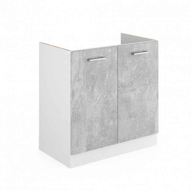 Vicco SKŘÍŇKA POD DŘEZ R-Line Beton 80 cm bez pracovní desky