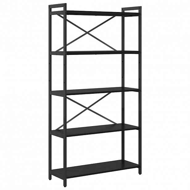vidaXL Knihovna 80 x 30 x 155 cm Kompozitní dřevo Černý dub