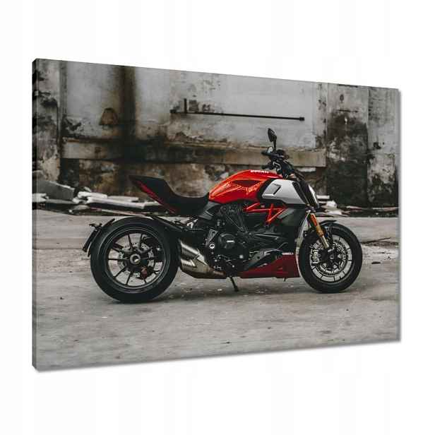 Obrazy 80x60 Červené Ducati Motocykl