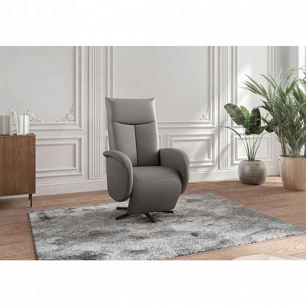 Sit & More RELAXAČNÍ KŘESLO, kůže, mokka