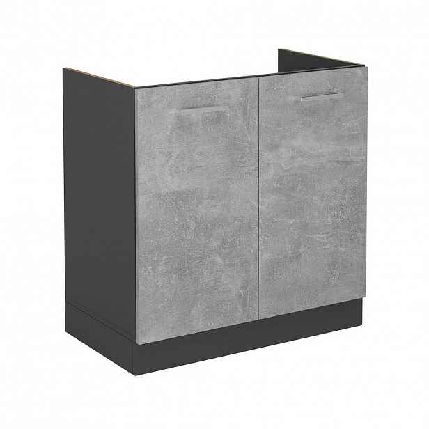 Vicco SKŘÍŇKA POD DŘEZ R-Line Beton 80 cm bez pracovní desky