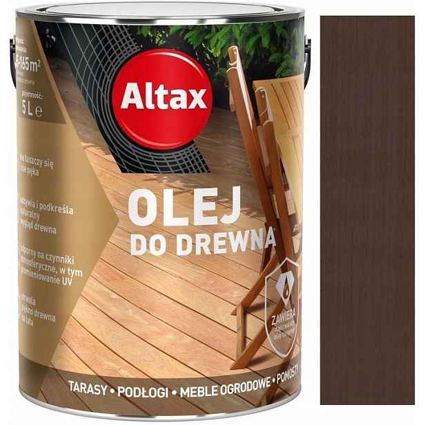 Altax Olej Na Dřevo Teras Zahradního Nábytku 5 L Anglický Palisandr
