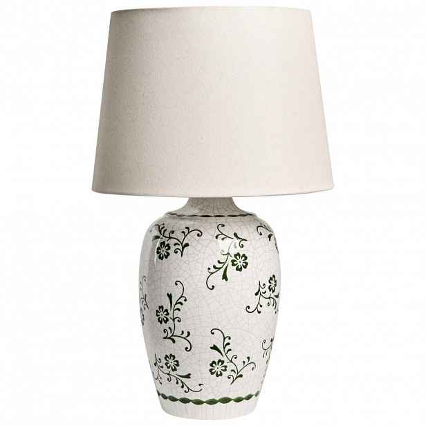 Beliani STOLNÍ LAMPA Bílá Jinny