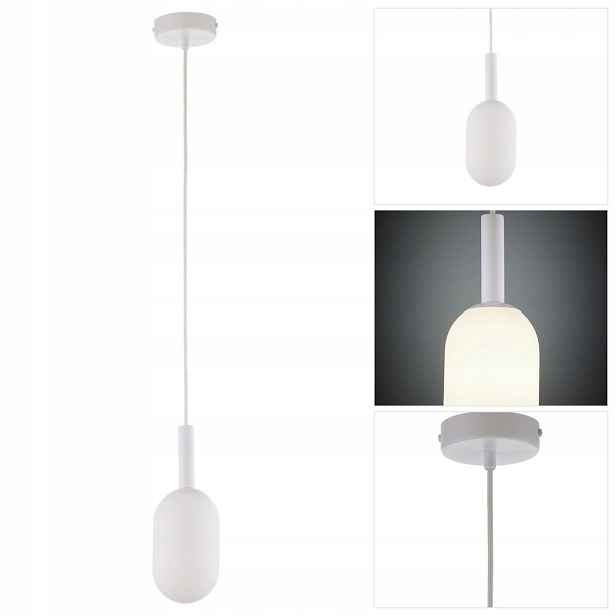 Bílá závěsná lampa Pluum moderní nad stůl v kuchyni Sigma Lighting