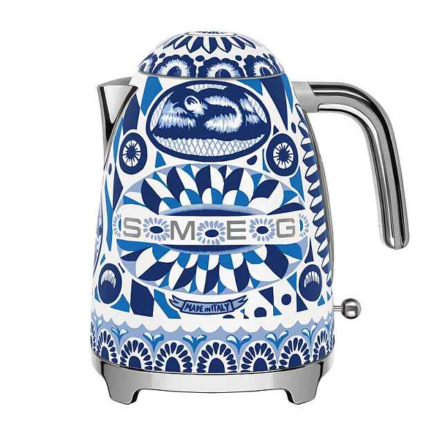 Smeg Dolce&Gabbana Rychlovarná konvice Blu Mediterraneo, 1,7 l  KLF03DGBEU