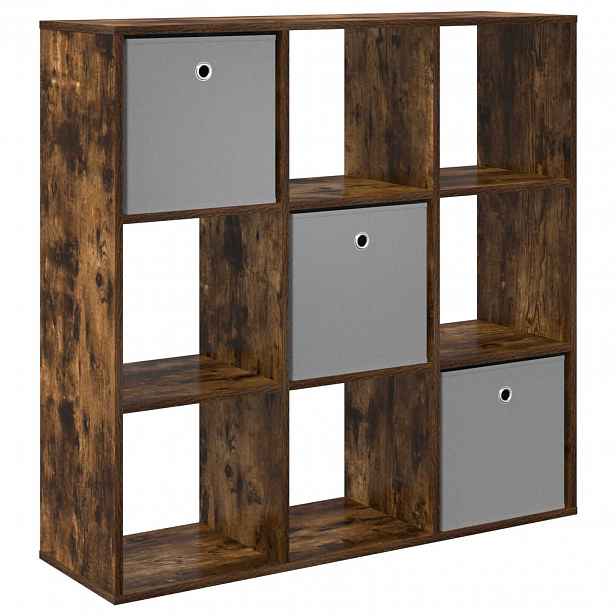 vidaXL Servírovací skříň Kouřový dub 102 x 31 x 99,5 cm