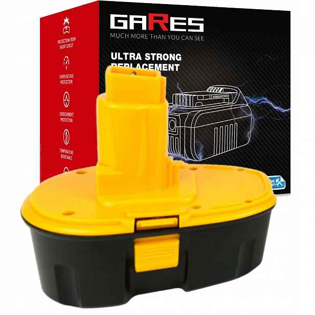 Akumulátor Baterie Gares pro Dewalt DExxx 18V 3Ah
