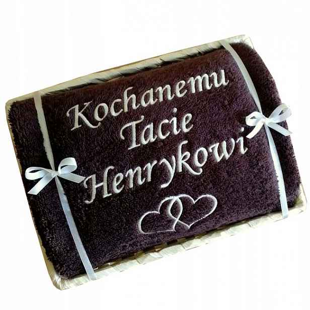 Dárek ke Dni Otců pro tatínka, tchána, Ručník V Koši, koš s nápisem jméno