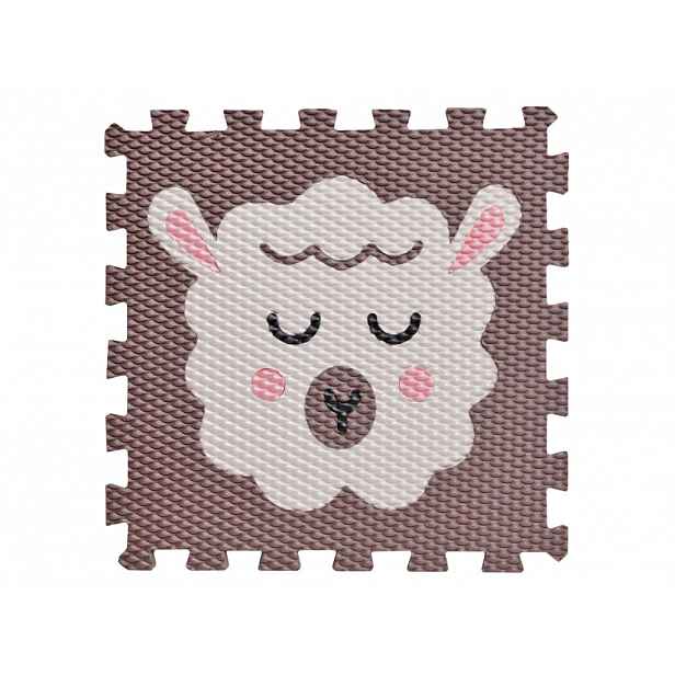 Dětská pěnová puzzle podložka na hraní BERÁNEK Zvolte barvu: Tmavě hnědá