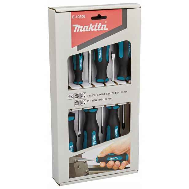 Sada šroubováků Makita E-10506 6 ks šroubovák silný dobrý Kpl