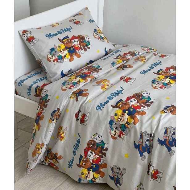 Sada povlečení 100% bavlna Tlapková patrola Softsleep 120*160 Polska