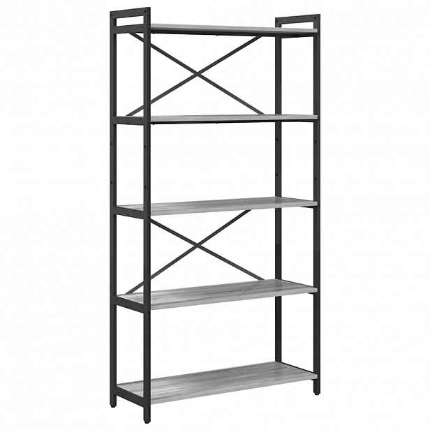 vidaXL Knihovna 80 x 30 x 155 cm Kompozitní dřevo Šedá sonoma