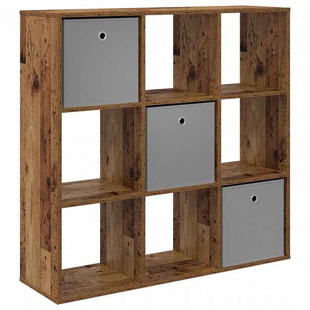 vidaXL Servírovací skříň Staré dřevo 102 x 31 x 99,5 cm