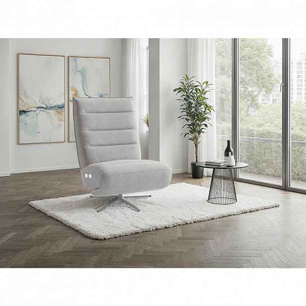 Sit & More RELAXAČNÍ KŘESLO, textil, barvy stříbra