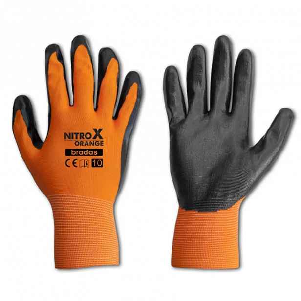 Rukavice ochranné Nitrox orange rozměr 10