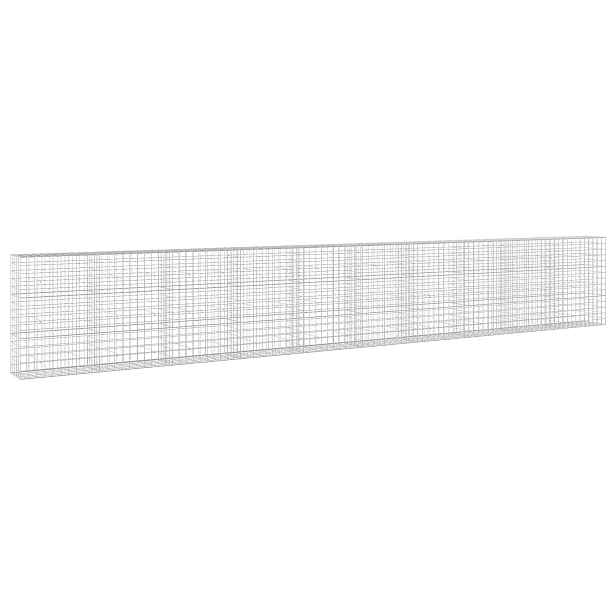 vidaXL Gabion s drátem 5 mm a síťkou 10x10 cm 1000x50x150 cm