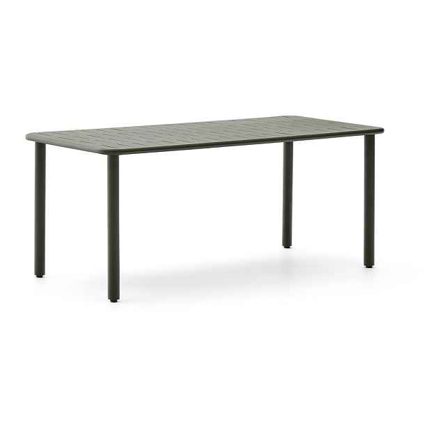 Ocelový zahradní jídelní stůl 90x180 cm Brai – Kave Home