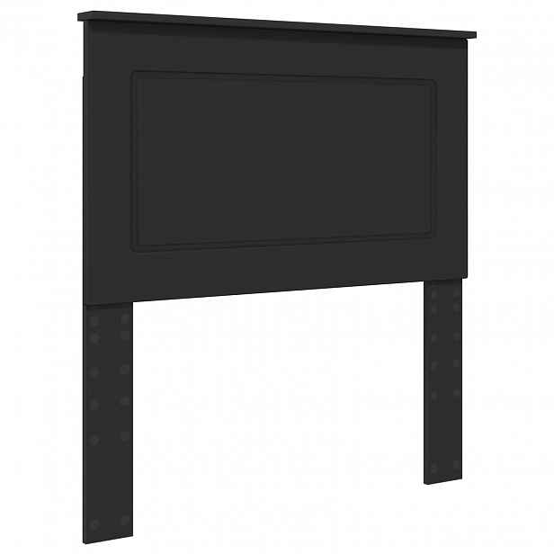 vidaXL Čelo postele Černý Dub 100 cm Dřevěný materiál
