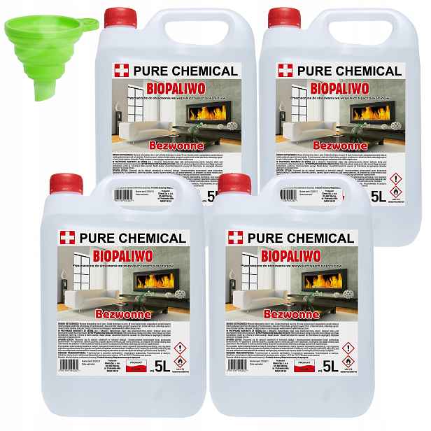 Biopalivo Do Biokrbu 4x5L Atest Pzh Bioetanol 4X5L Bez Kouřového Atestu