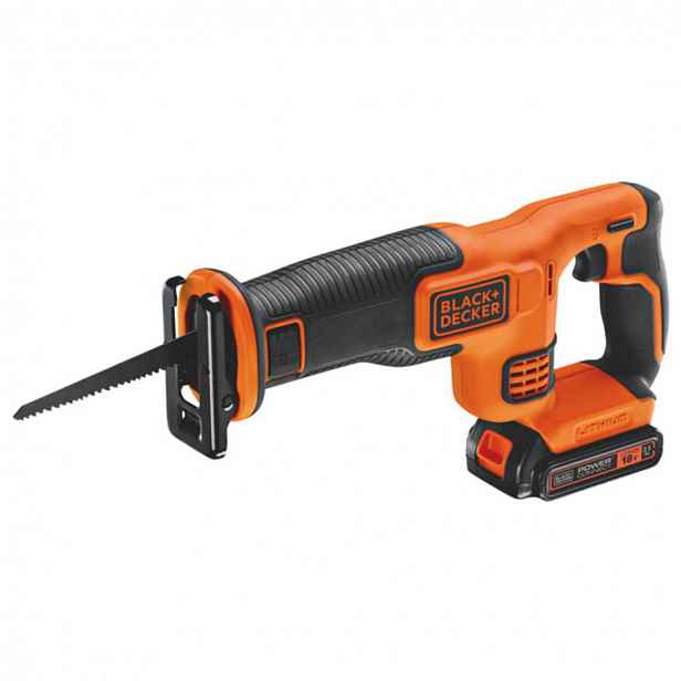 BLACK+DECKER - 18V AKU mečová pila,1x aku 2,5 Ah Li-Ion, nabíječka BDCR18E1-QW