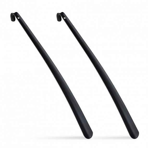 Relaxdays LŽÍCE NA BOTY Černá 2kusový-set kov 58 cm