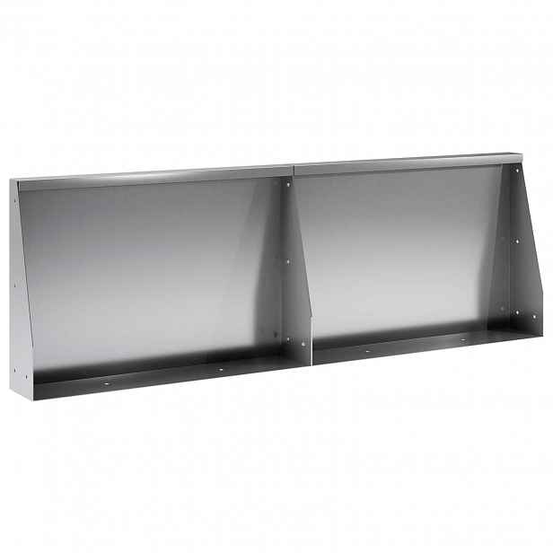 vidaXL Opěrná zeď 2 ks 60 x 12 x 40 cm Pozinkovaná ocel Stříbrná