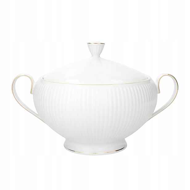 Chodzież Polévková váza Jiřina zlatá řada porcelán 3l s víkem 3612