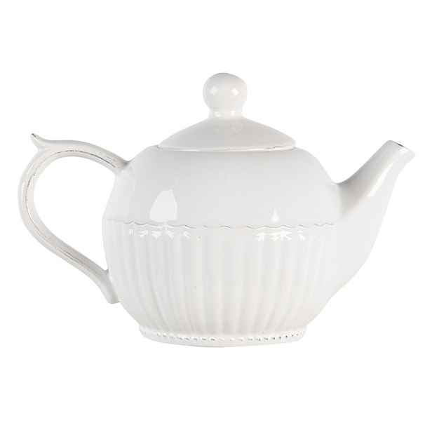 Krémová konvice Pure Line - 21*13*14 cm / 0.75L Clayre & Eef
