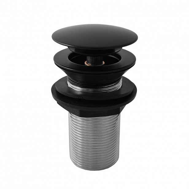 Rav Výpusť umyvadlová 5/4'' bez přepadu neuzavíratelná zátka černá
