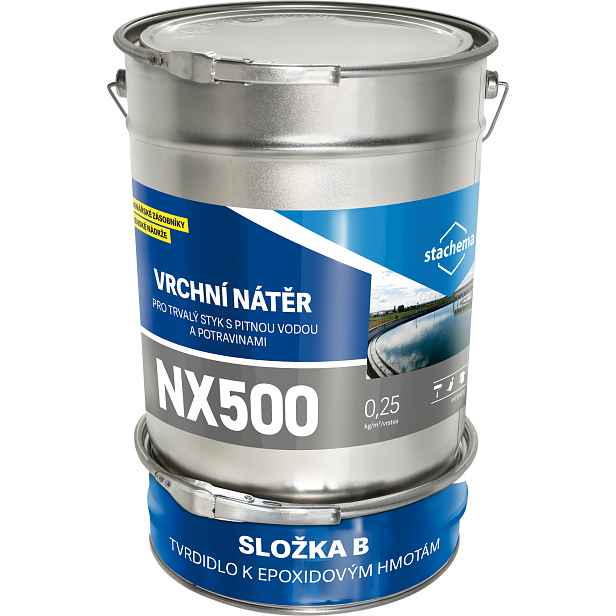 Stěrka vrchní potravinářská Stachema NX500 / Eprosin E25 šedobílá 10 kg