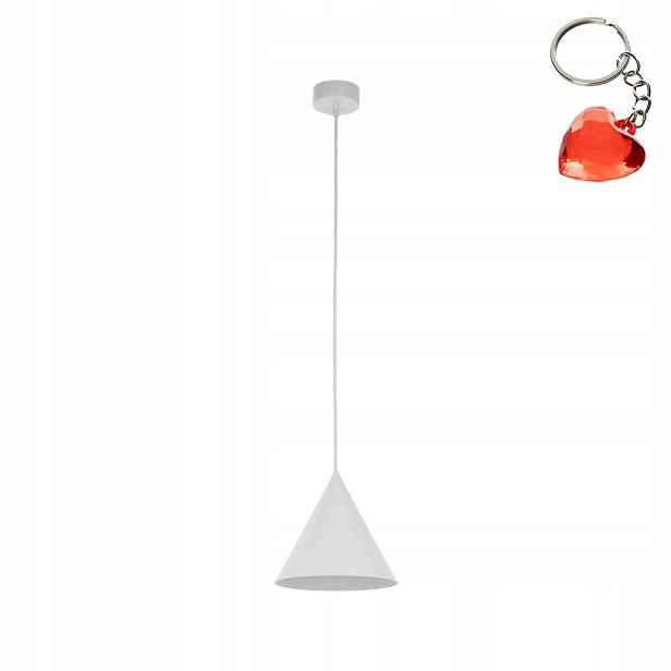Závěsný lustr Cono Bílý Moderní 1xE27 IP20 19 Cm Tk Lighting