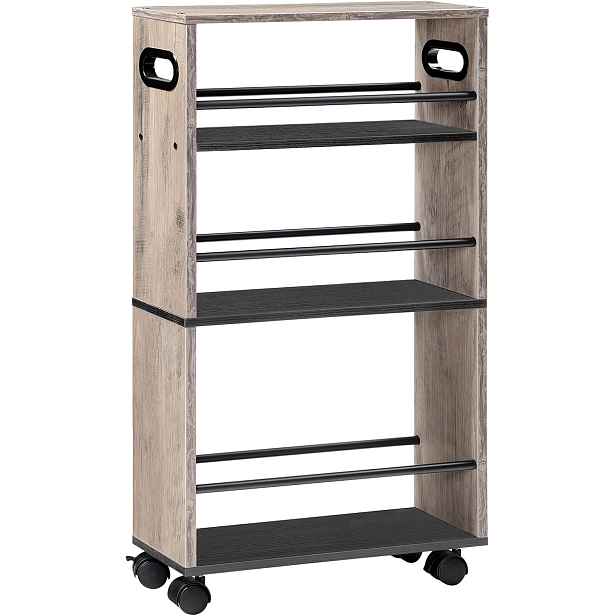 Pojízdný kuchyňský regál Vasagle Tonari 45 cm šedý
