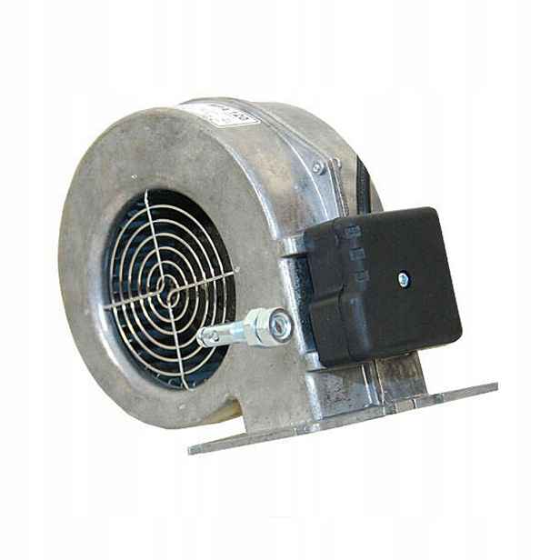 Radiální pecní ventilátor MPlusM WPA120 s klapkou, kovová turbína