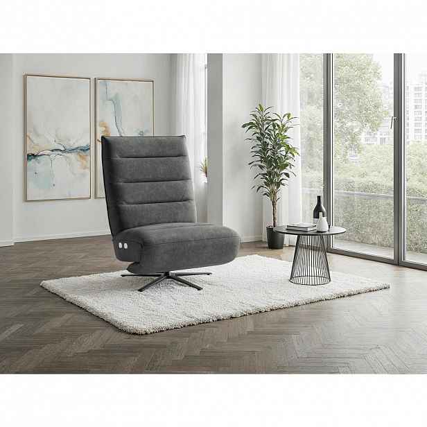 Sit & More RELAXAČNÍ KŘESLO, textil, tmavě šedá