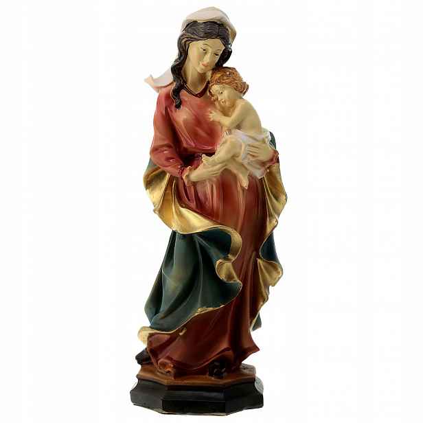 Figurka Matka Boží S Dítětem Ježíškem 20 CM Vysoká