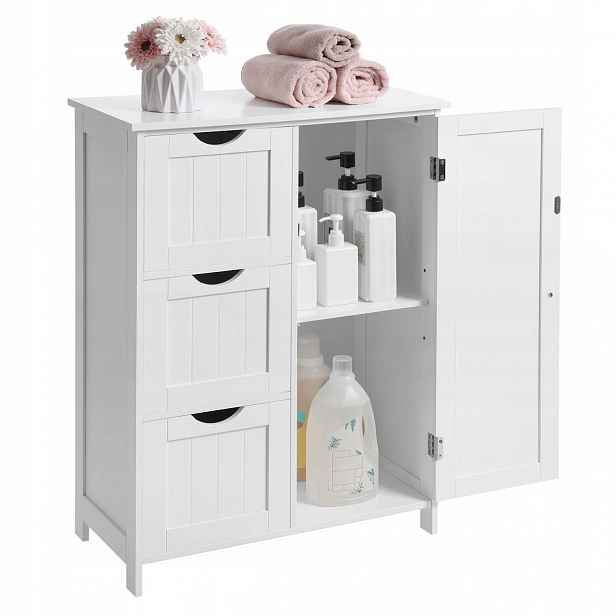 Koupelnová skříňka s zásuvkami bílá Modern 60 cm